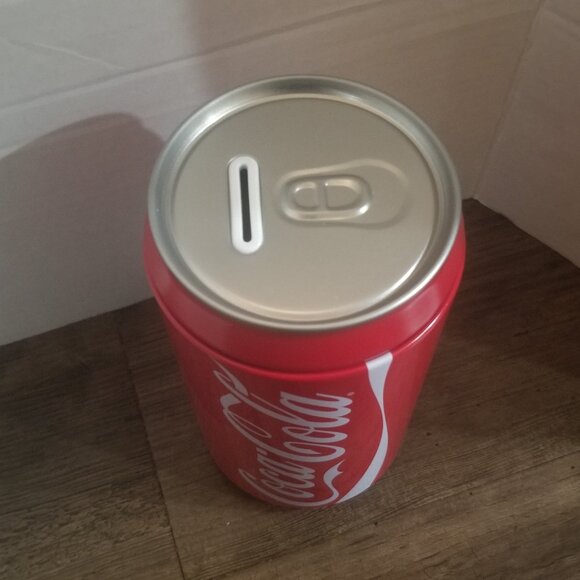 Large 8" Coke Can Coin Bank (Coke, Coca Cola) - Picture 2 of 5